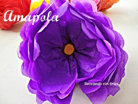 Diy Centro de Mesa con Amapolas de papel seda Diy Centro de Mesa con Amapolas de papel seda