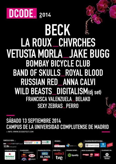 Vuelve Dcode Festival con la quarta edición cartel2014