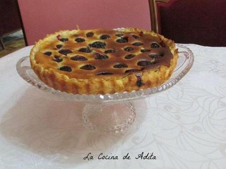 TARTA DE YEMAS Y CEREZAS AL KIRSCH TARTA DE YEMAS Y CEREZAS AL KIRSCH