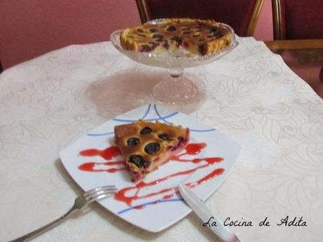 TARTA DE YEMAS Y CEREZAS AL KIRSCH TARTA DE YEMAS Y CEREZAS AL KIRSCH