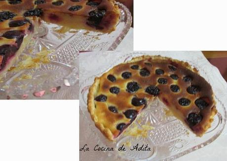 TARTA DE YEMAS Y CEREZAS AL KIRSCH TARTA DE YEMAS Y CEREZAS AL KIRSCH