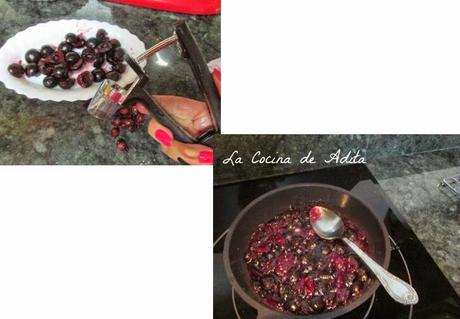 TARTA DE YEMAS Y CEREZAS AL KIRSCH TARTA DE YEMAS Y CEREZAS AL KIRSCH