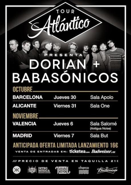 Tour Atlántico: DORIAN y BABASÓNICOS Compartiendo Escenario