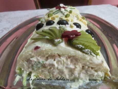 BRAZO DE PURÉ DE PATATAS, RELLENO DE MARISCOS BRAZO DE PURÉ DE PATATAS, RELLENO DE MARISCOS