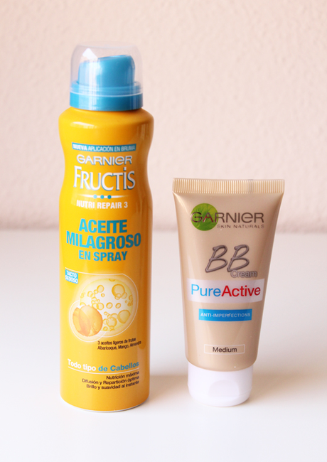 Aceite Milagroso y BB Pure Active de Garnier