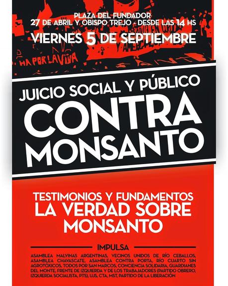 PARTICIPÁ DEL JUICIO SOCIAL Y PÚBLICO CONTRA MONSANTO