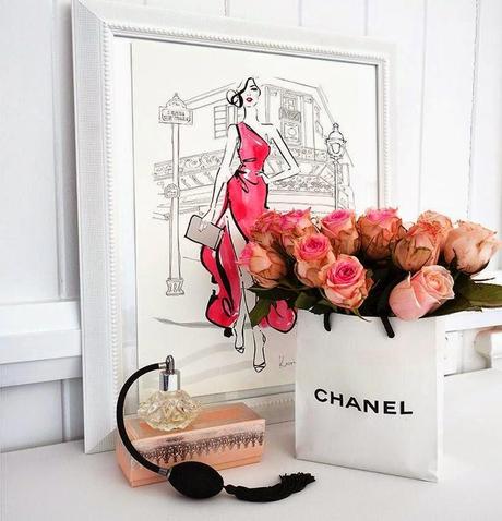 Ilustración Chanel de Kerrie Hess
