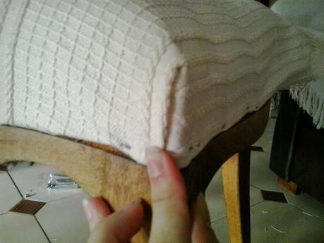El paso a paso del tapizado de mis sillas de comedor...