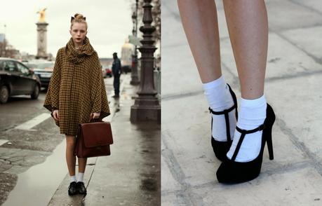 WHITE SOCKS + HEELS WHITE SOCKS + HEELS