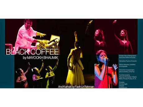 Espectáculo de Kathak en España. Black Coffee por Mayookh Bhaumik y Barcelona Kathak Project