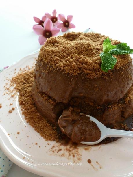 Flan de Chocolate relleno de Galletas Spéculoos Flan de Chocolate relleno de Galletas Spéculoos