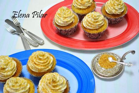 Cupcakes de coco y vainilla natural