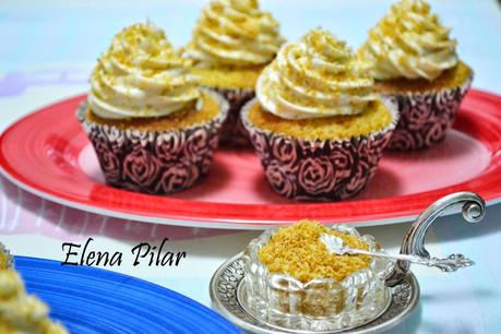 Cupcakes de coco y vainilla natural