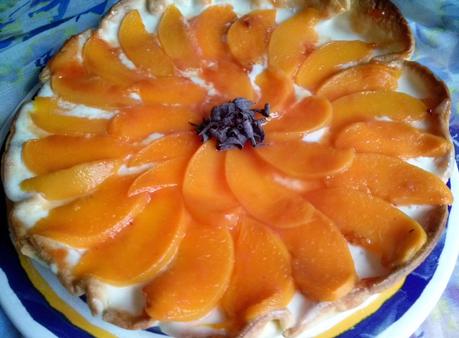Tarta de Queso y Melocotón en Amíbar Tarta de Queso y Melocotón en Amíbar
