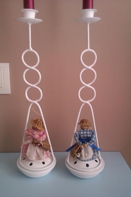 ♥ ♥ ♥ DECORANDO UNOS SOPORTES VELAS EN OTRO FINDE FRUGAL ♥ ♥ ♥ DECORANDO UNOS SOPORTES VELAS EN OTRO FINDE FRUGAL