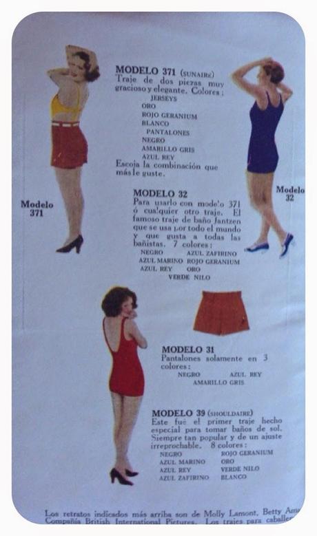 Imágenes vintage gratuitas. Moda baño de 1932