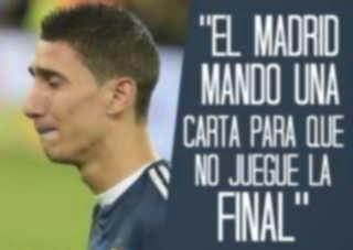 Real Madrid no quería que Di María jugara la final del Mundial 2014 Real Madrid no quería que Di María jugara la final del Mundial 2014