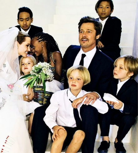 La boda de Brad Pitt y Angelina Jolie