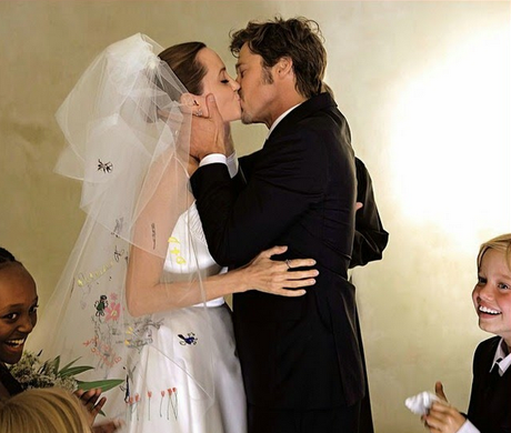 La boda de Brad Pitt y Angelina Jolie