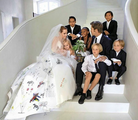 La boda de Brad Pitt y Angelina Jolie