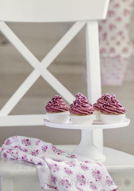Cupcakes de frambuesa
