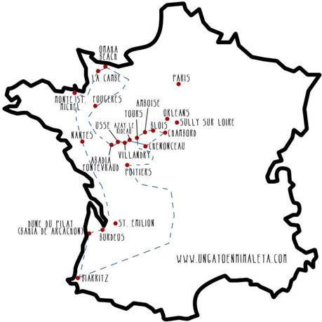 ruta francia mapa