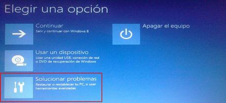 Solucionar problemas Windows 8