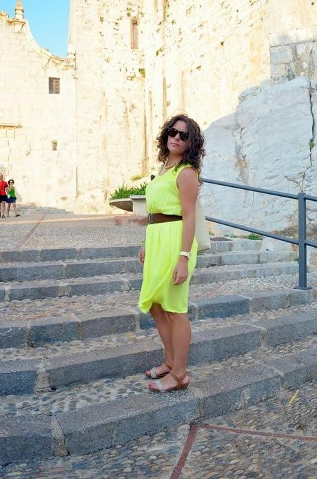 sunshine, vestido, amarillo, peñiscola, mi vestido azul, blogger, blog de moda, looks, ootd