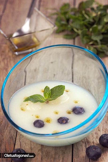 Sopa fría de melón avainillada Sopa fría de melón avainillada