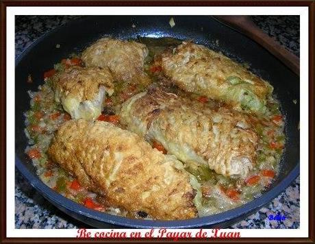 Repollo relleno a la sidra Repollo relleno a la sidra