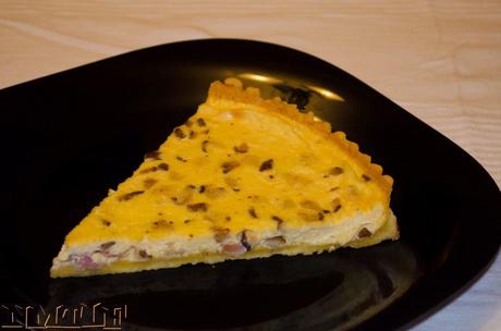 Quiche Vosgienne con shiitake