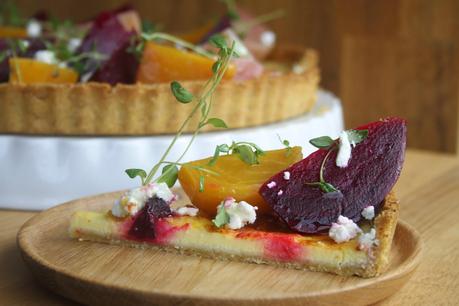 Quiche de remolacha y queso de cabra Quiche de remolacha y queso de cabra