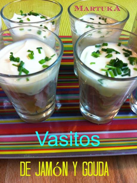 Vasitos De Jamón Dulce, Gouda Y Salsa De Yogur Vasitos De Jamón Dulce, Gouda Y Salsa De Yogur