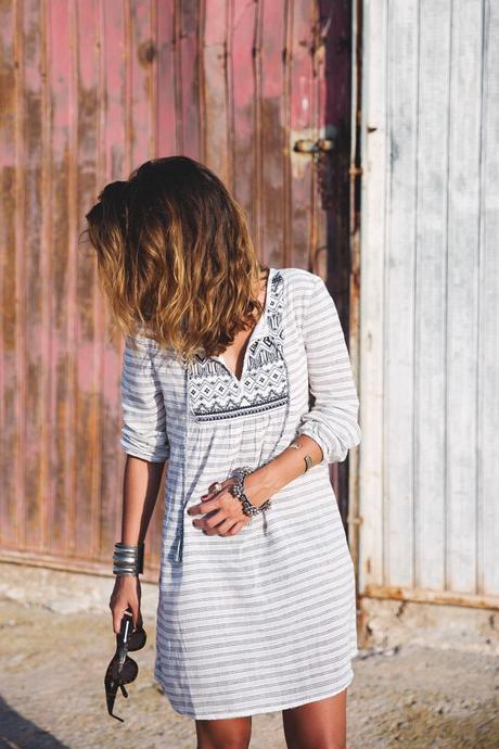 ETHNIC DRESS Boho_Dress-Summer-Oysho-Wedges-Silver-Outfit-Street_Style-1