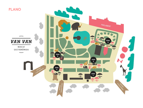 mapa van van streed market food