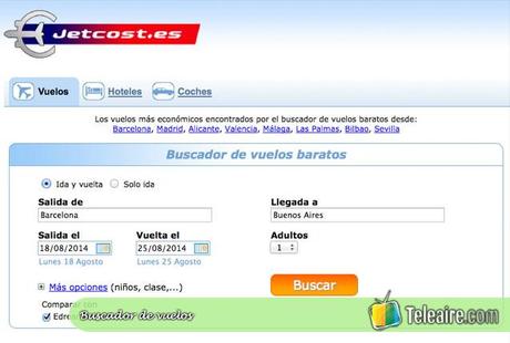 ¿Cómo usar Jetcost? plataforma de busqueda de vuelos