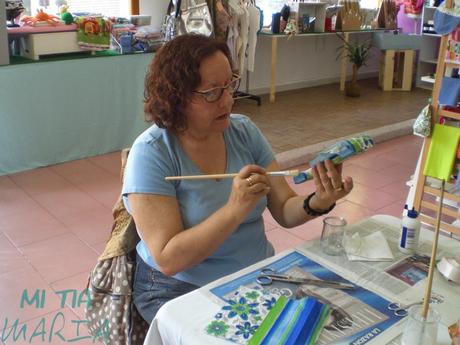 La Mari colaboradora: Mi tía María y Color and Craft - Primer taller de decoupage La Mari colaboradora: Mi tía María y Color and Craft - Primer taller de decoupage