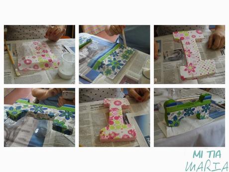 La Mari colaboradora: Mi tía María y Color and Craft - Primer taller de decoupage La Mari colaboradora: Mi tía María y Color and Craft - Primer taller de decoupage