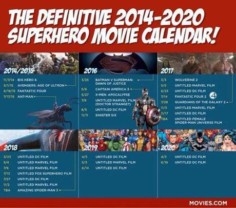 Calendario Superhéroes