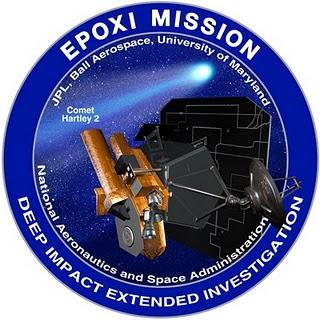 A un mes de sobrevolar al Hartley 2 Logotipo de la misión EPOXI de la NASA