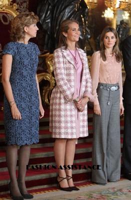 Recepción en el Palacio Real con motivo del 12 de octubre. Imágenes de la Familia Real