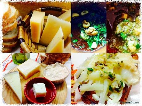Tosta cuatro quesos Tosta cuatro quesos ingredientes y majado_Fotor