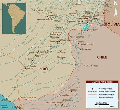 mapa frontera peru chile
