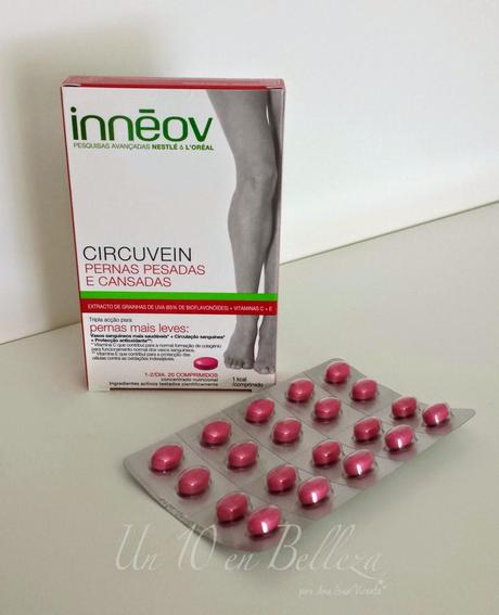 Circuvein de Innéov, el fin de las piernas cansadas retención líquidos, piernas cansadas, Innéov