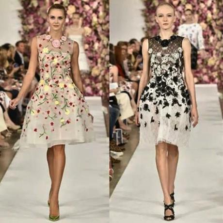 Beautiful dresses From #OscardelaRenta #Spring2015 Collection #Fashion #design #moda #style #aloastyle #AloastyleMagazine #lookandfashion #MbfwNY