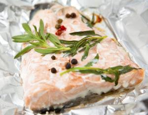Salmón en papillote salmon-papillote