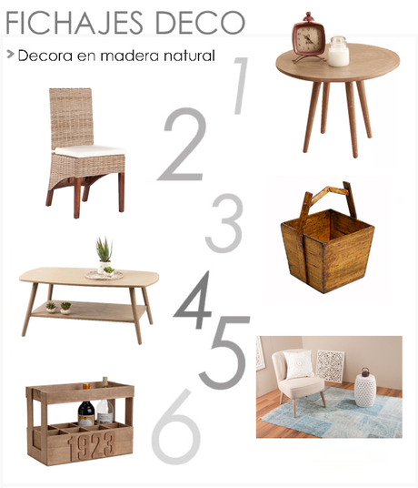 Inspiración Deco: Decora con MADERA NATURAL y TOQUES DE COLOR