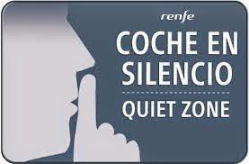 Viajando en el coche en silencio del AVE #hazmute Viajando en el coche en silencio del AVE #hazmute