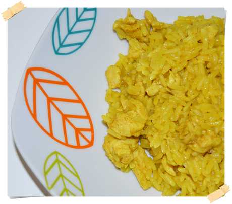 Arroz con curry y pollo Arroz con curry y pollo