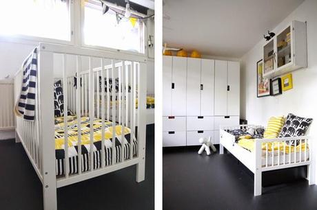 Deco Peques: Habitación compartida y en AMARILLO Deco Peques: Habitación compartida y en AMARILLO